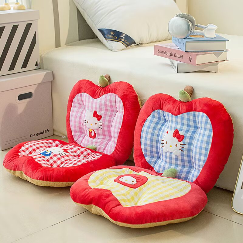 Home Cinema Chairs - Bantal Kursi Kartun Bentuk Apel Hello