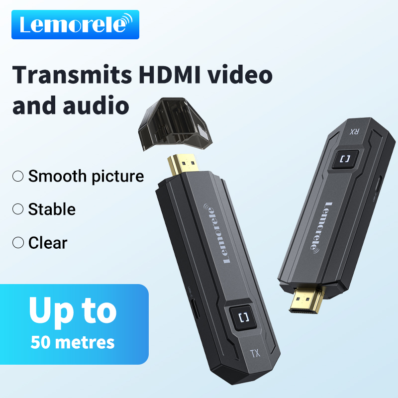 Home Cinema Wireless - Lemorele 50M HDMI Penerima Pemancar Nirkabel