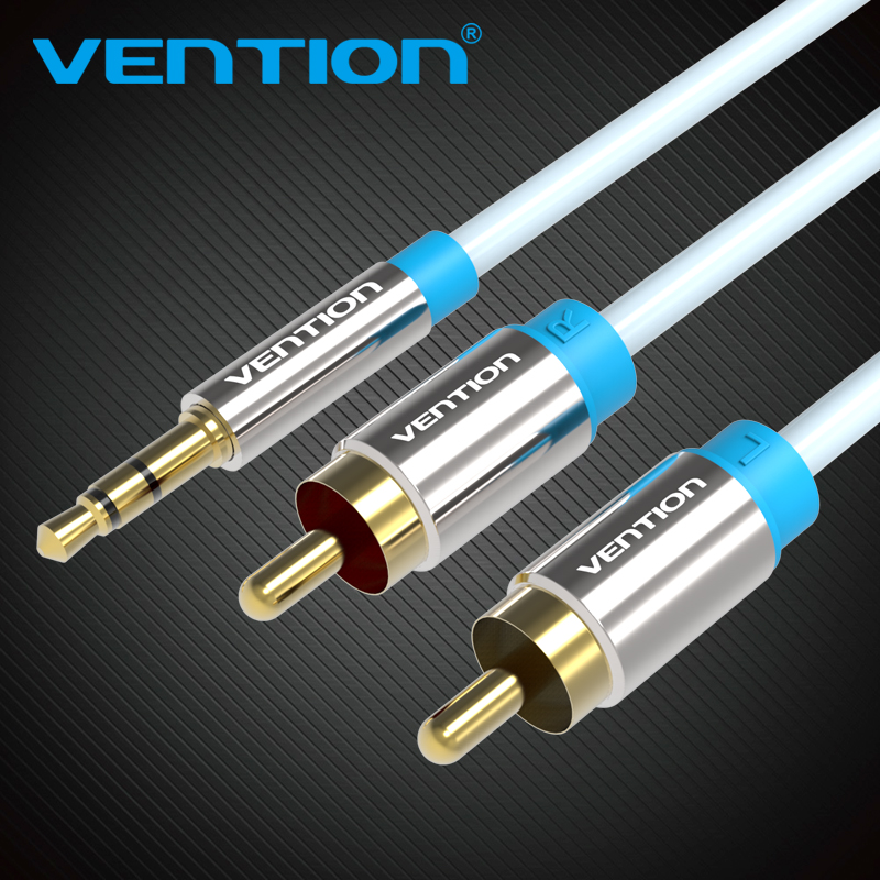 Home Cinema Tv - Vention Kabel RCA 3.5 untuk 2RCA